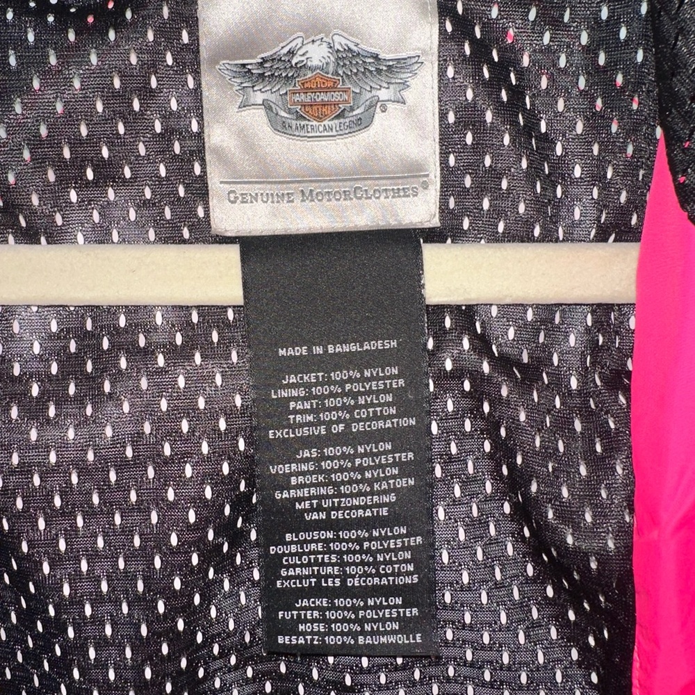 Brand New - Never Worn Harley-Davidson Hot Pink Rain Jacket - Picture 3 of 4